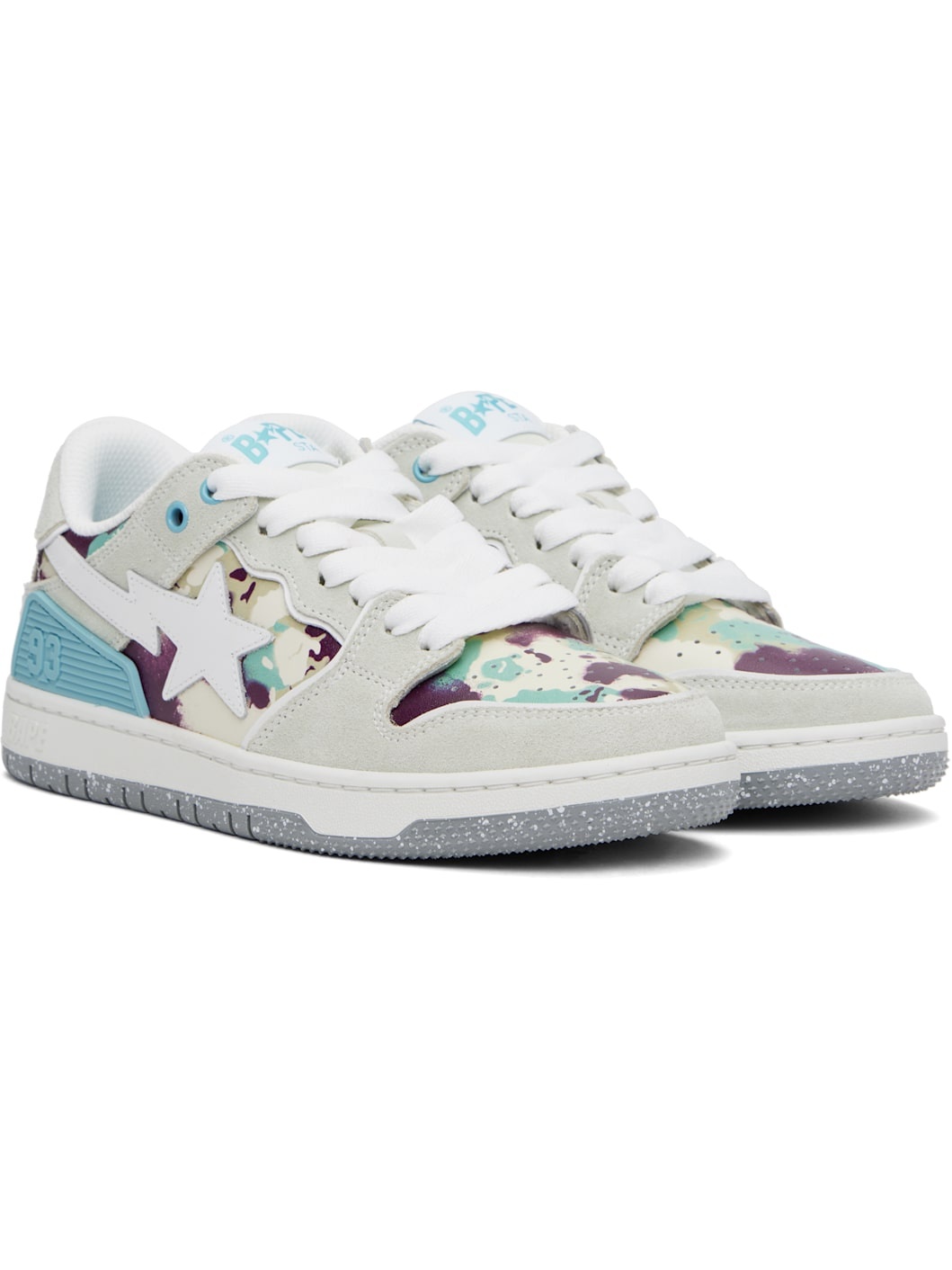 Gray 'BAPE' SK8 STA #3 M2 Sneakers - 4