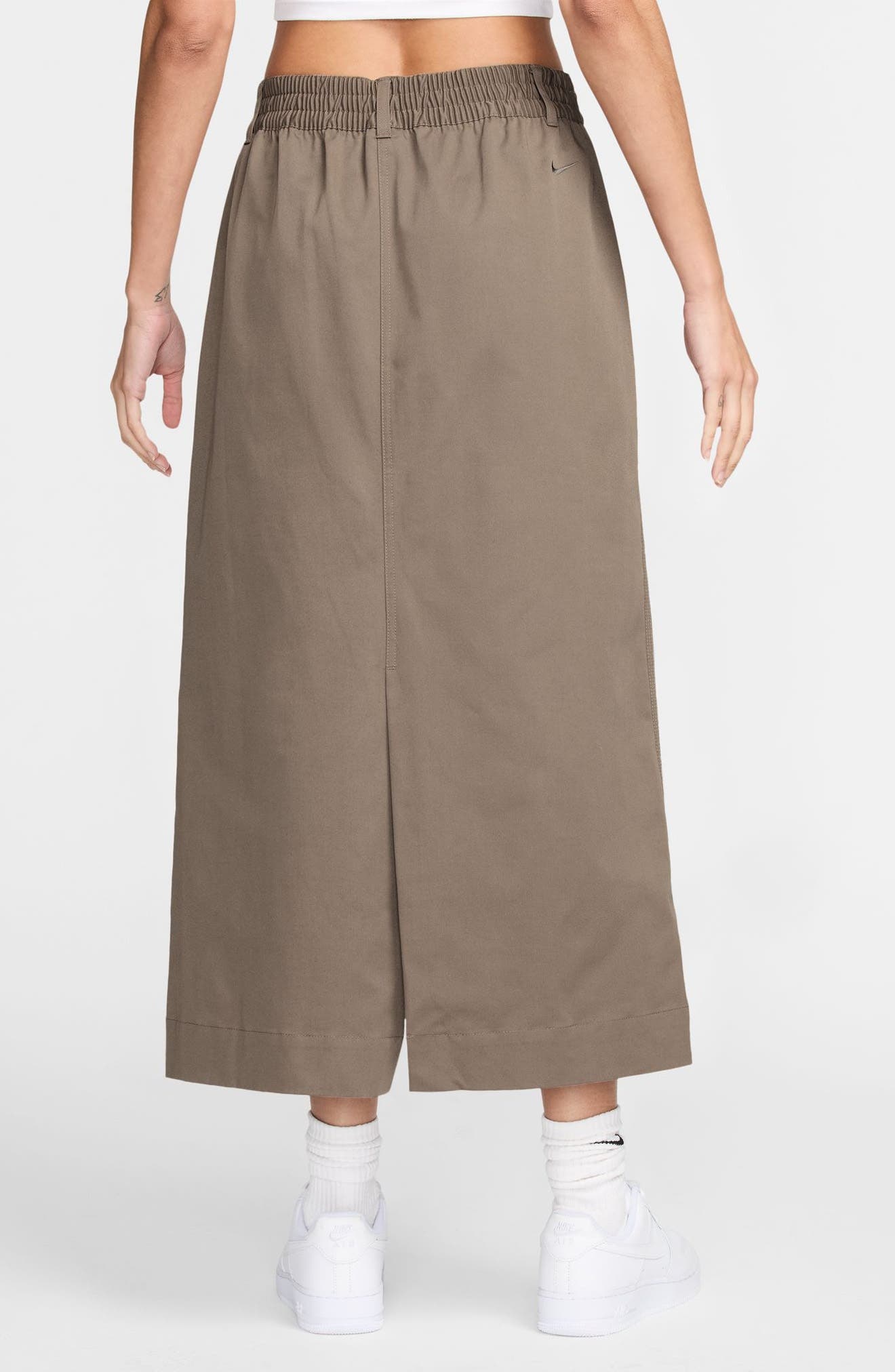 Nike Structured Twill Skirt in Mink Brown/Mink Brown at Nordstrom - 2