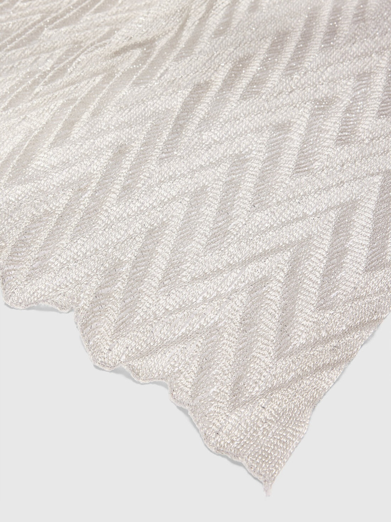 Missoni Chevron motif stole with irregular borders outlook