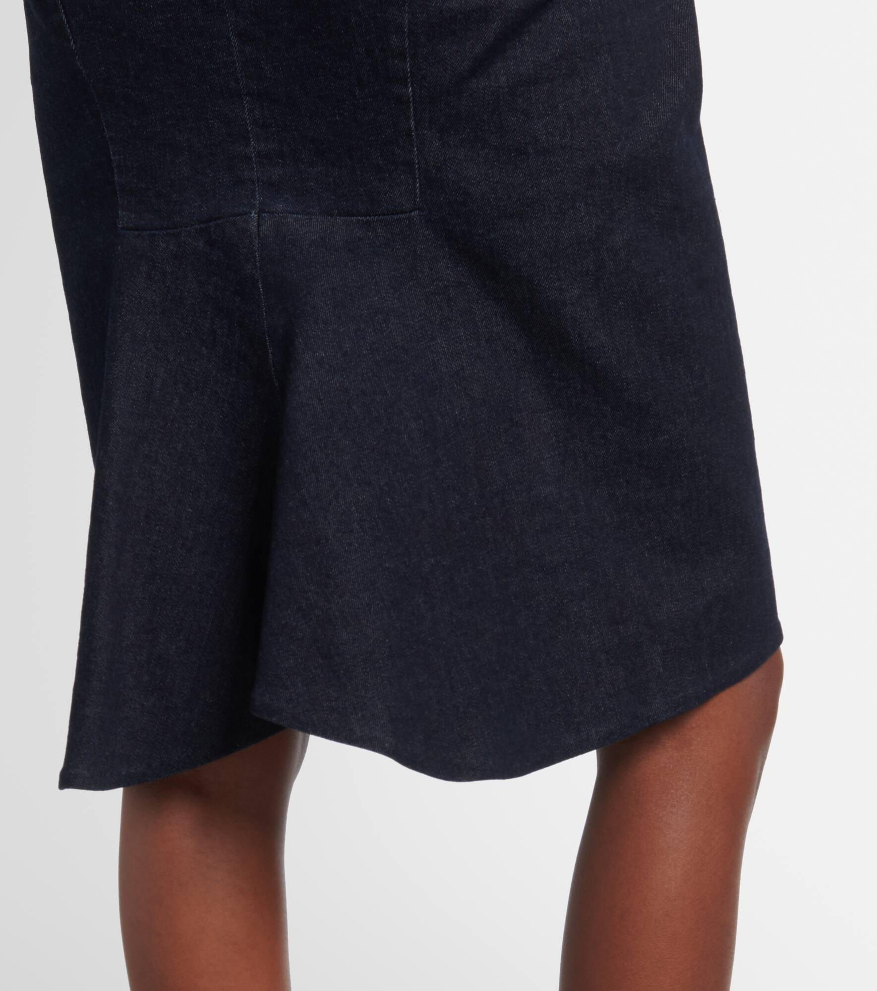 High-rise denim pencil skirt - 5