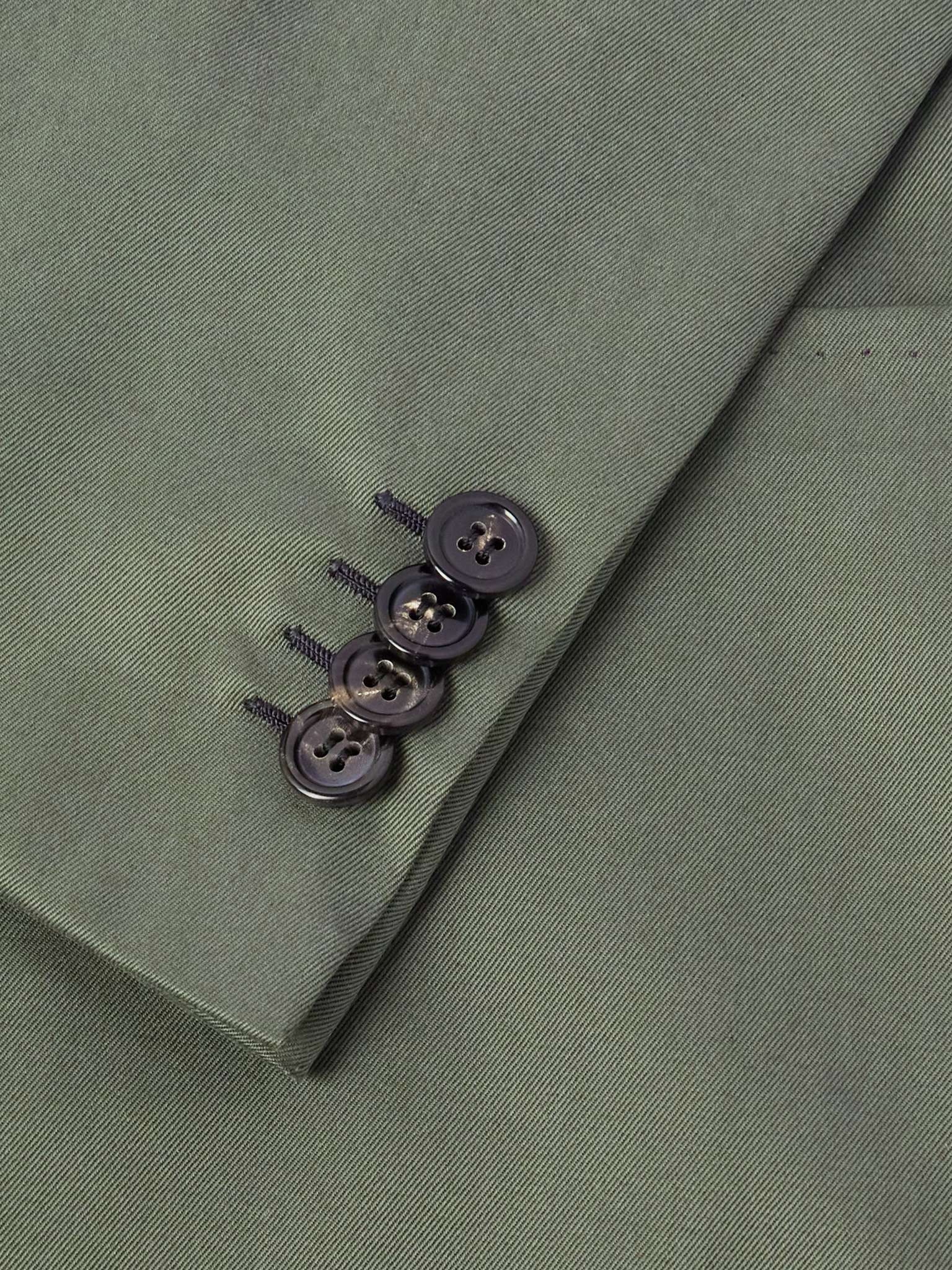 Double-Breasted Silk and Cashmere-Blend Twill Suit Jacket - 5