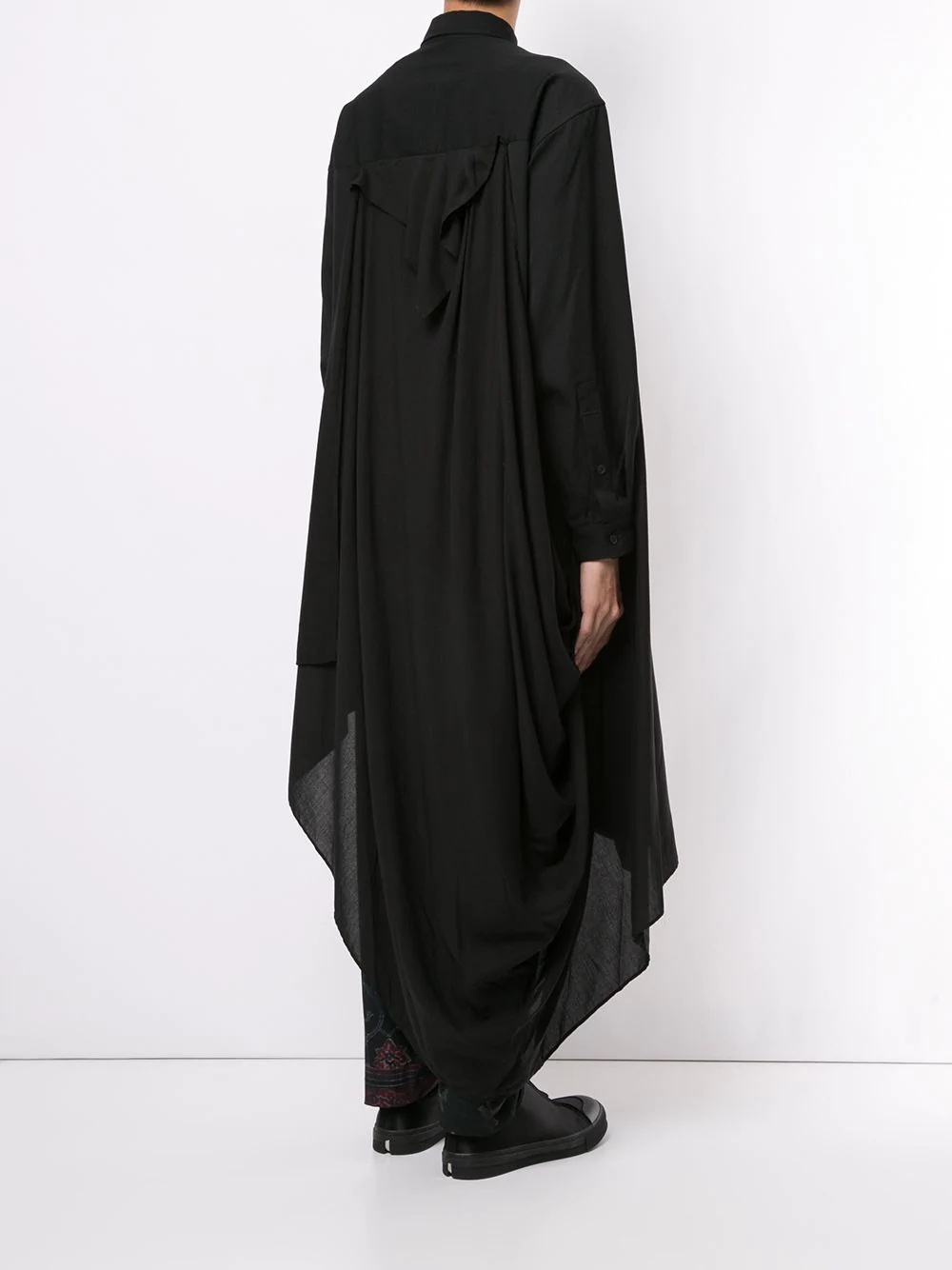 asymmetric draped shirt - 4