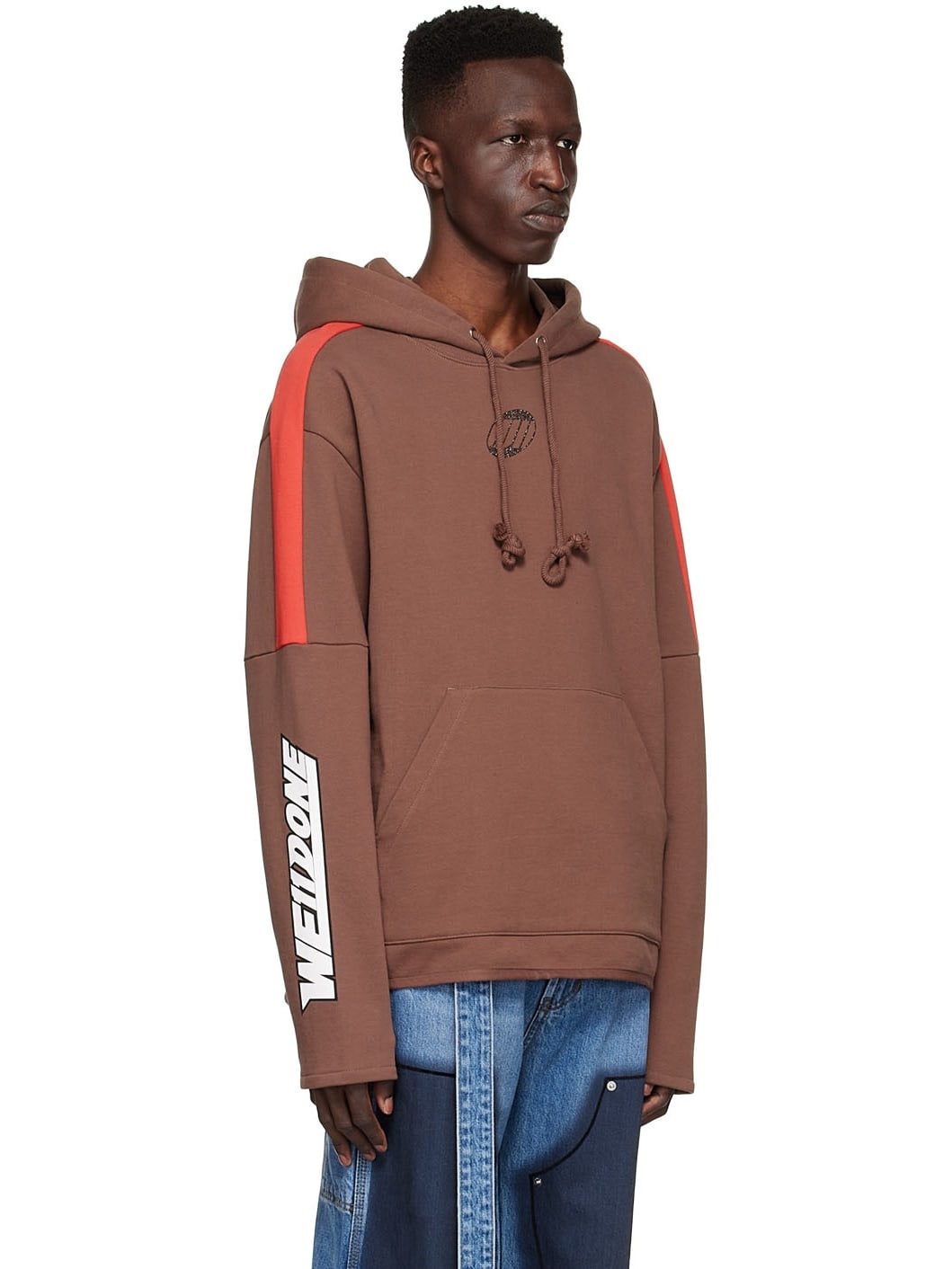 Brown Cotton Hoodie - 2