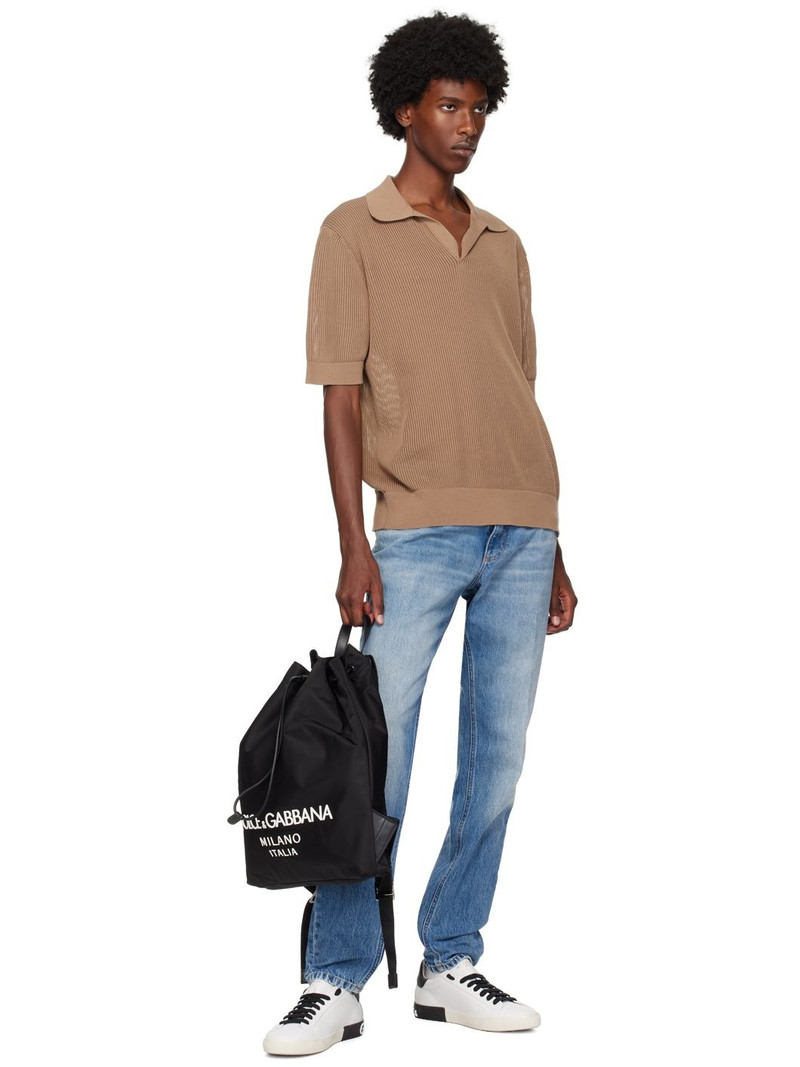 Black Nylon Backpack 4