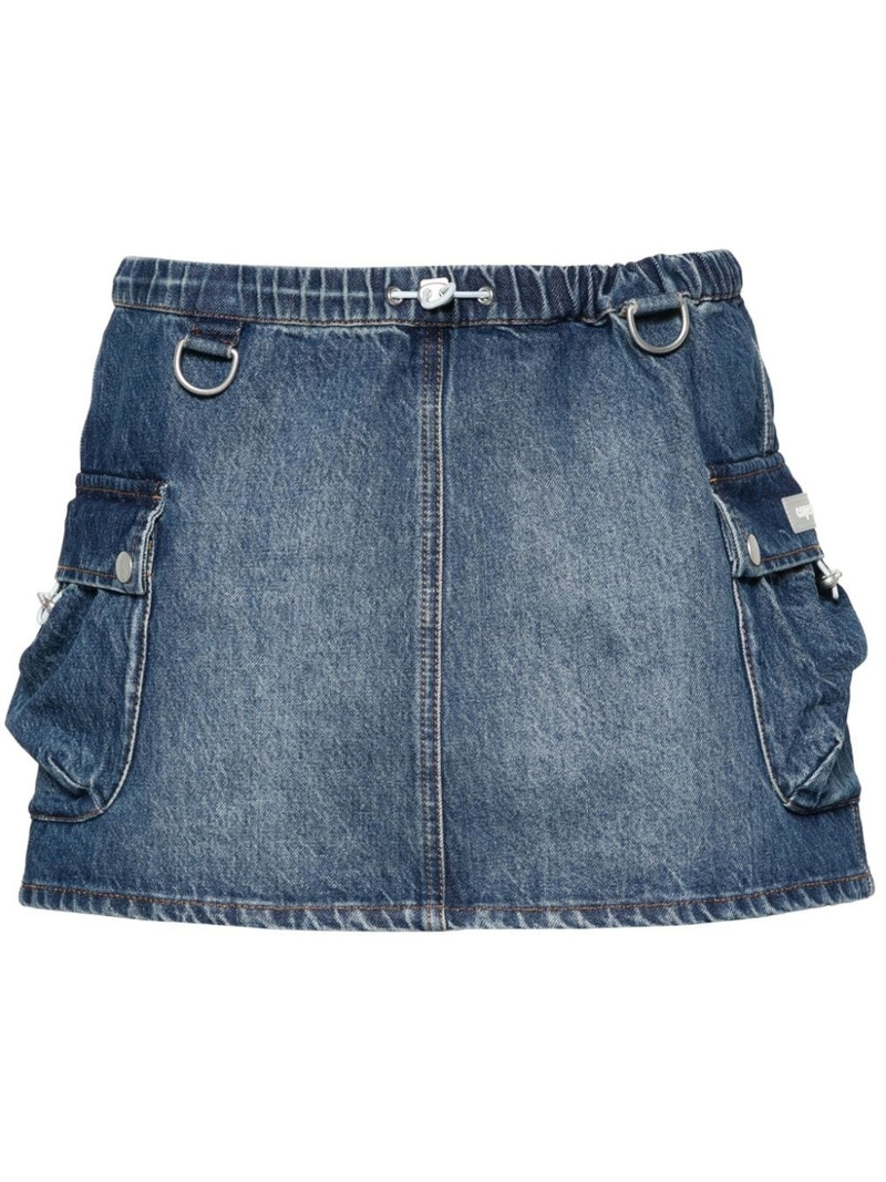 denim cargo mini skirt 1