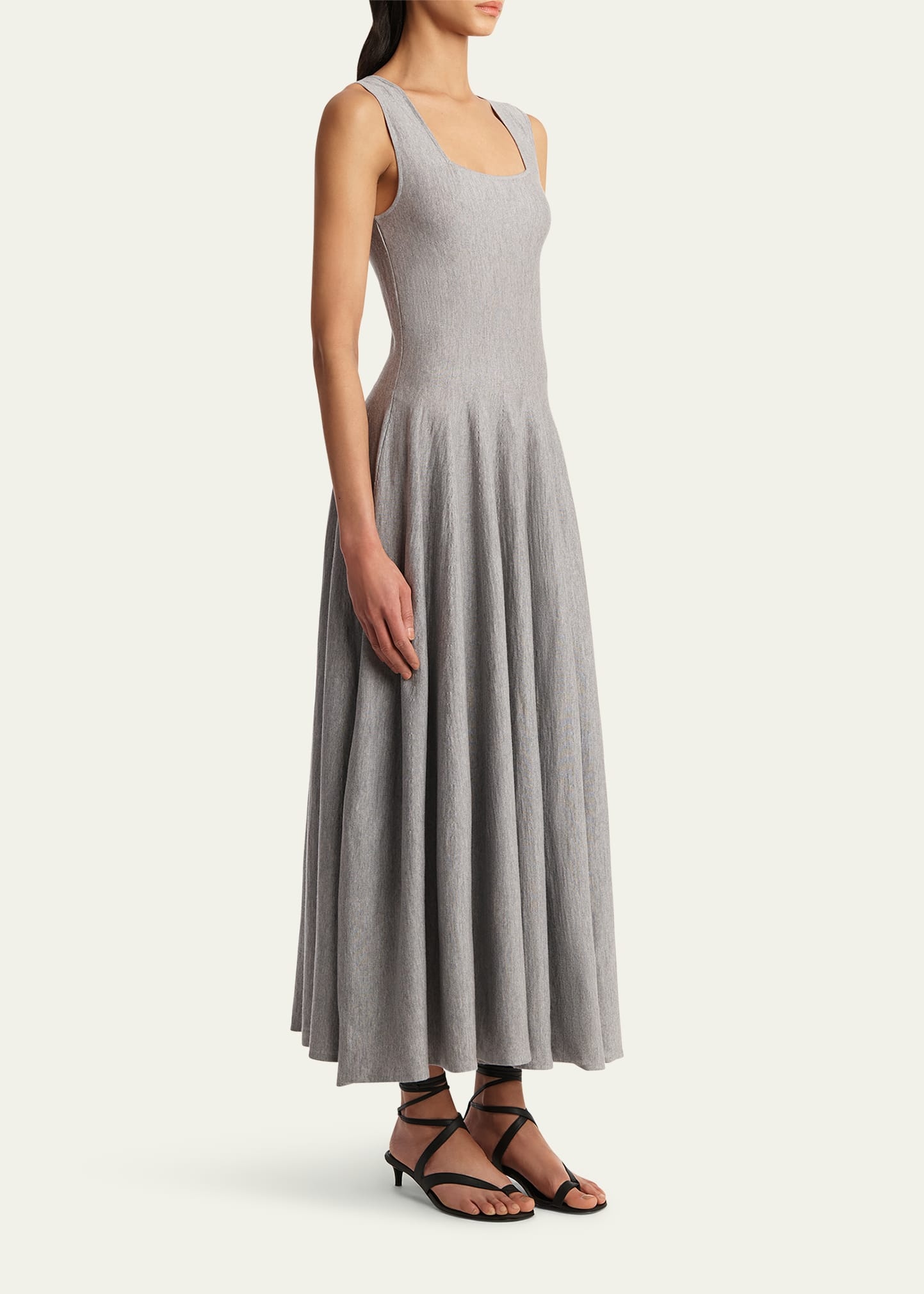Jodie Square-Neck Sleeveless Maxi Dress - 4