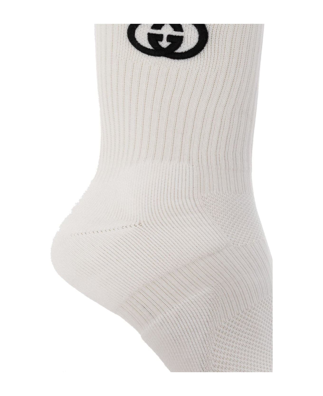 Interlocking G Stretched Ankle Socks - 3