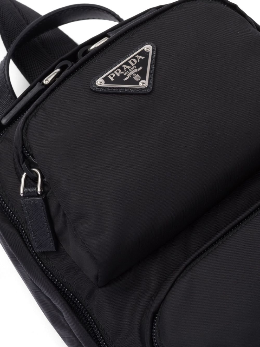 enamel triangle-logo backpack - 7