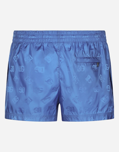Dolce & Gabbana Short jacquard swim trunks with DG Monogram outlook