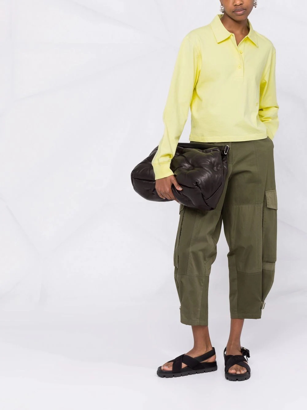 polo collar sweatshirt - 2
