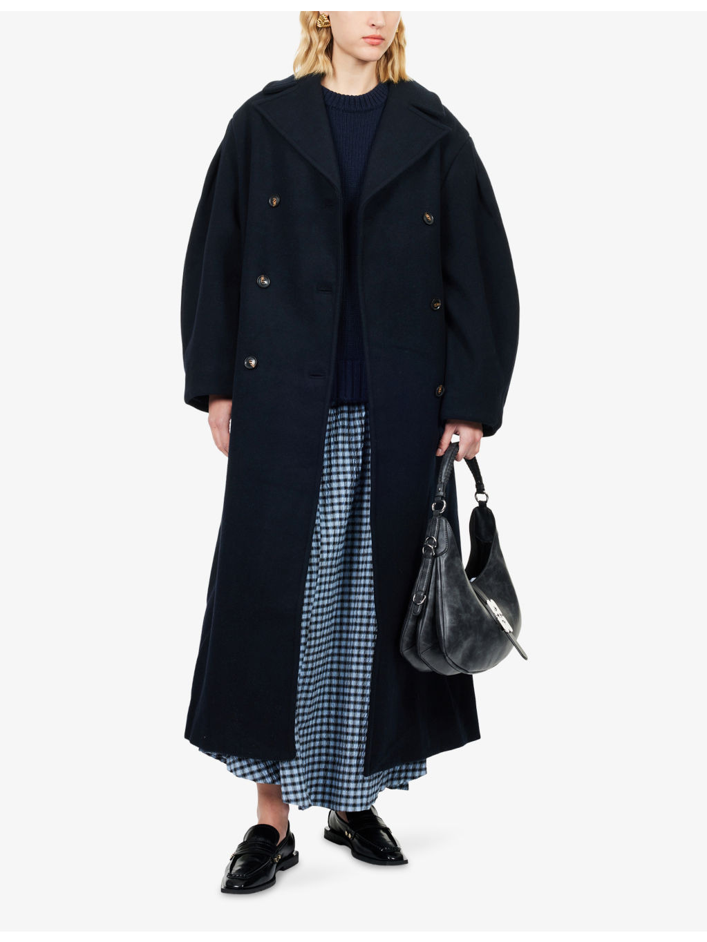 Double-Breasted Notched-Lapel Wool-Cashmere Coat - 2