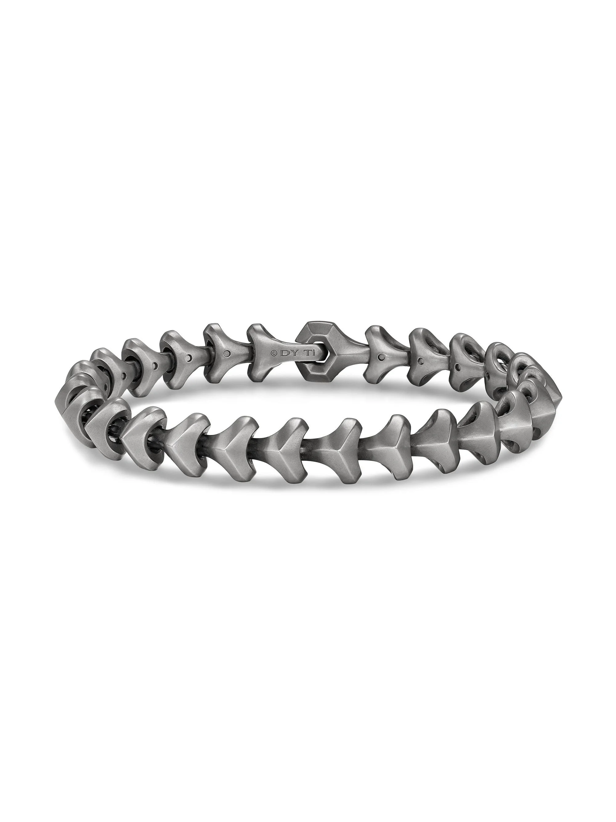 Men's Armory Link Bracelet in Anthracite Titanium, 9.5MM - Silver - 1