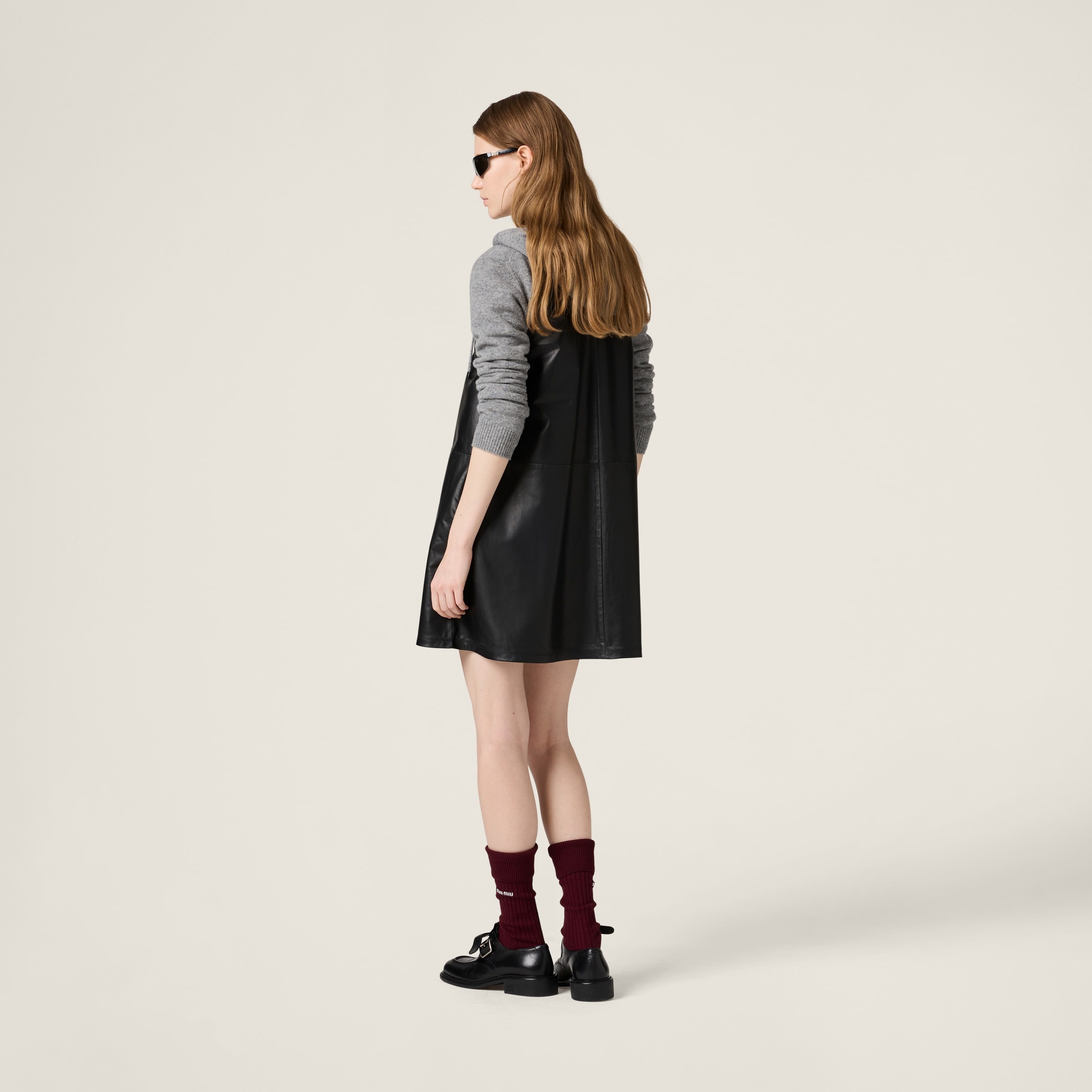 Nappa leather mini-dress - 3