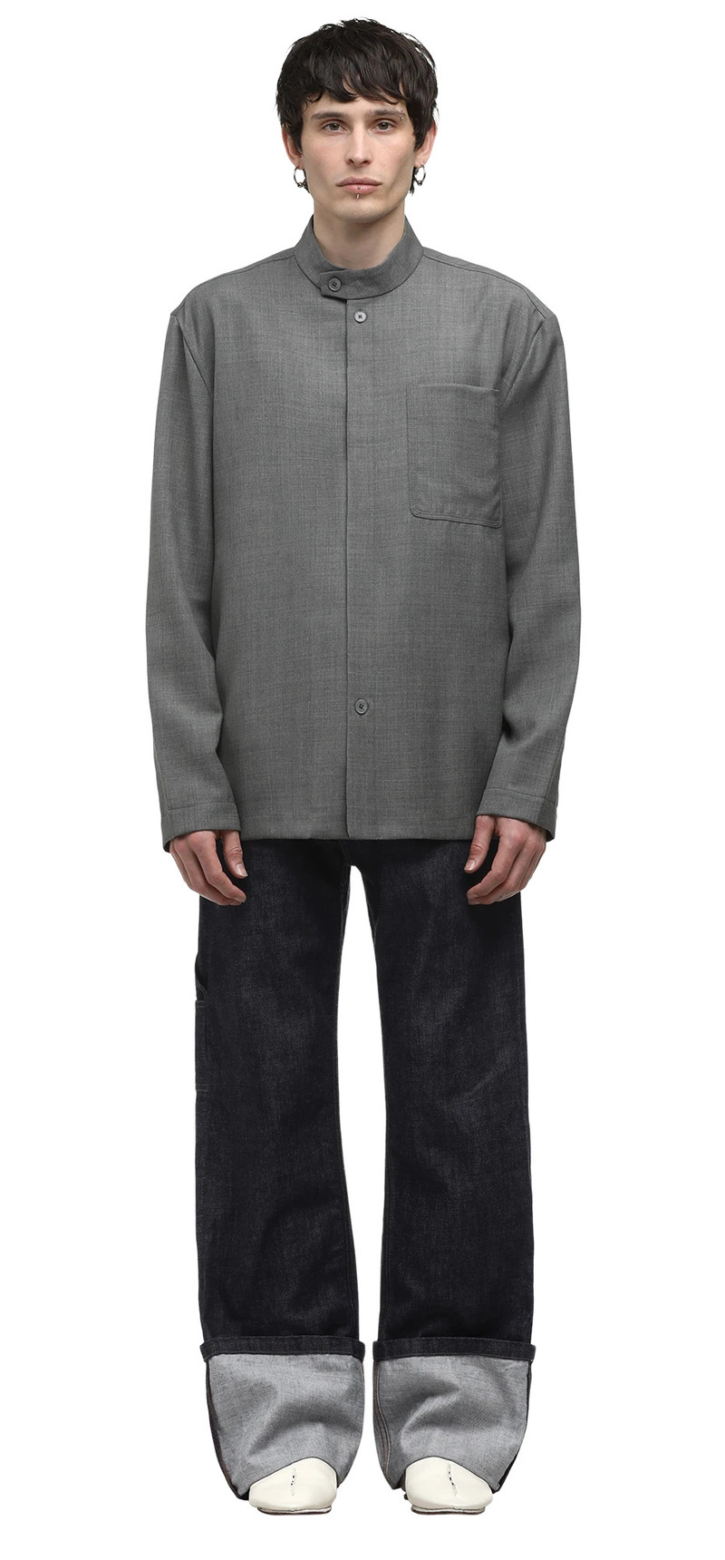 entire studios ROSA SHIRT GREY outlook