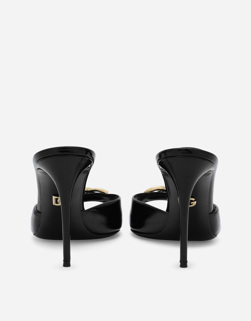 Dolce & Gabbana Patent leather mules with DG logo outlook