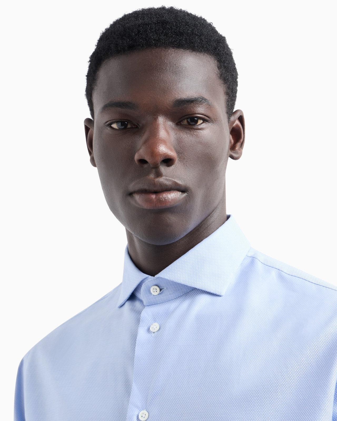 Armure cotton shirt with all-over micro-pattern - 5