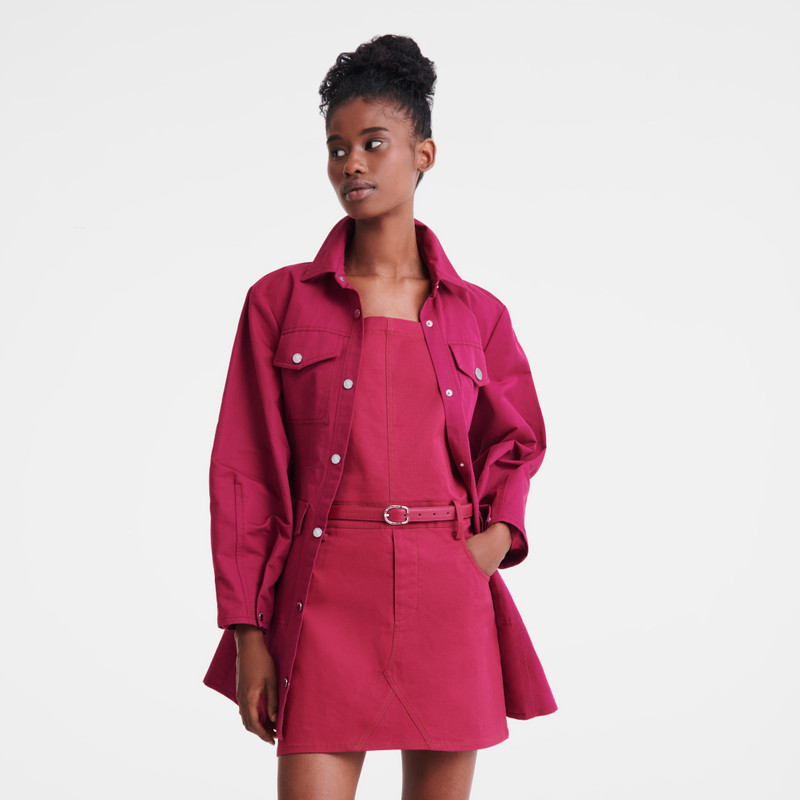 Longchamp Le Foulonné Ladies' belt Beetroot - Leather outlook