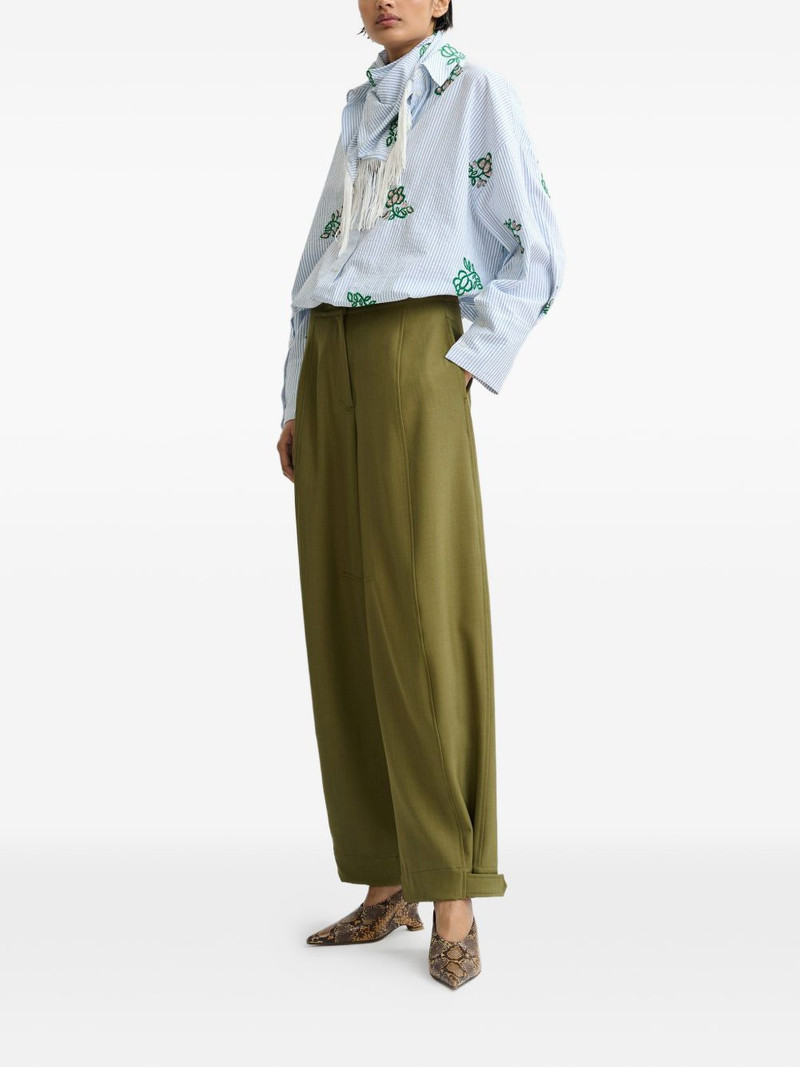 ESSENTIEL ANTWERP barrel-leg pleated trousers outlook