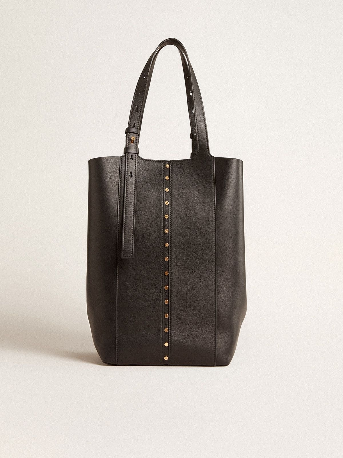 24/7 Bag in black leather with adjustable handles - 7