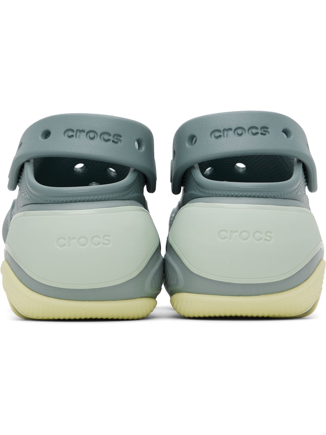 Green Bubble Crush Clogs - 2