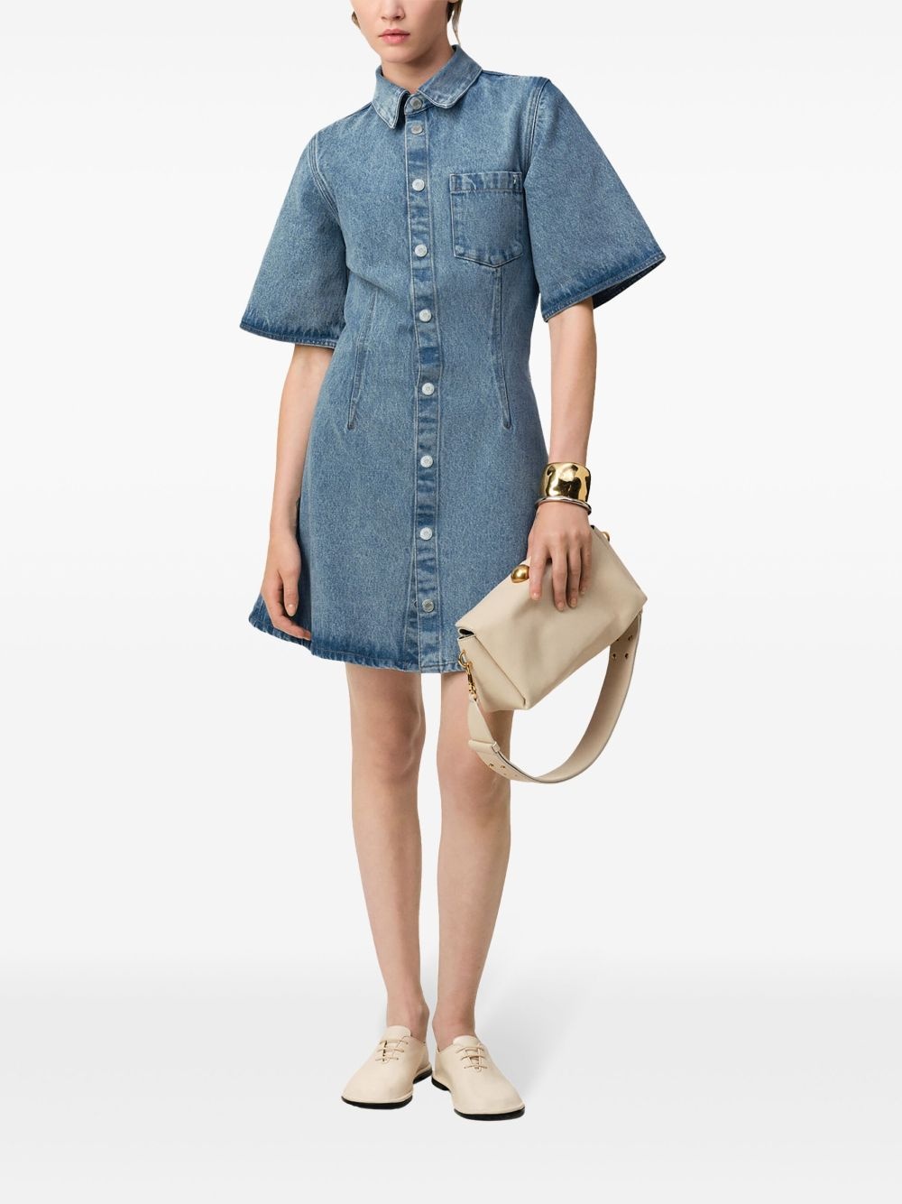 denim shirtdress - 2