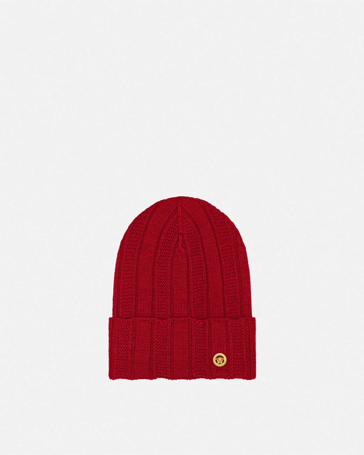 Medusa Ribbed Knit Beanie - 1