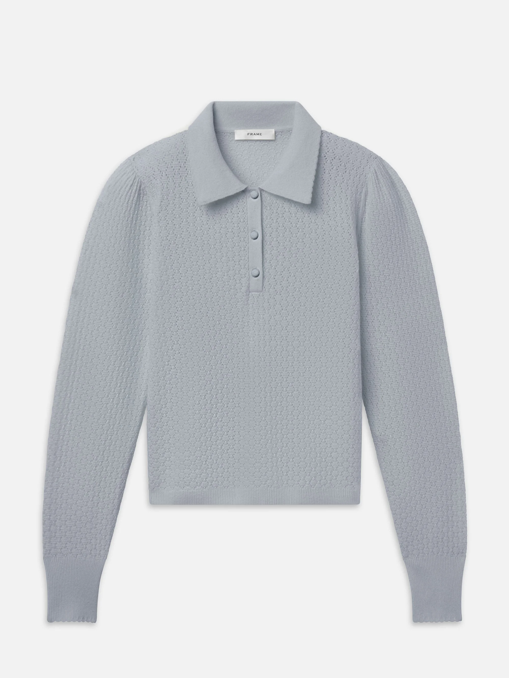 The Long Sleeve Honeycomb Polo - 1