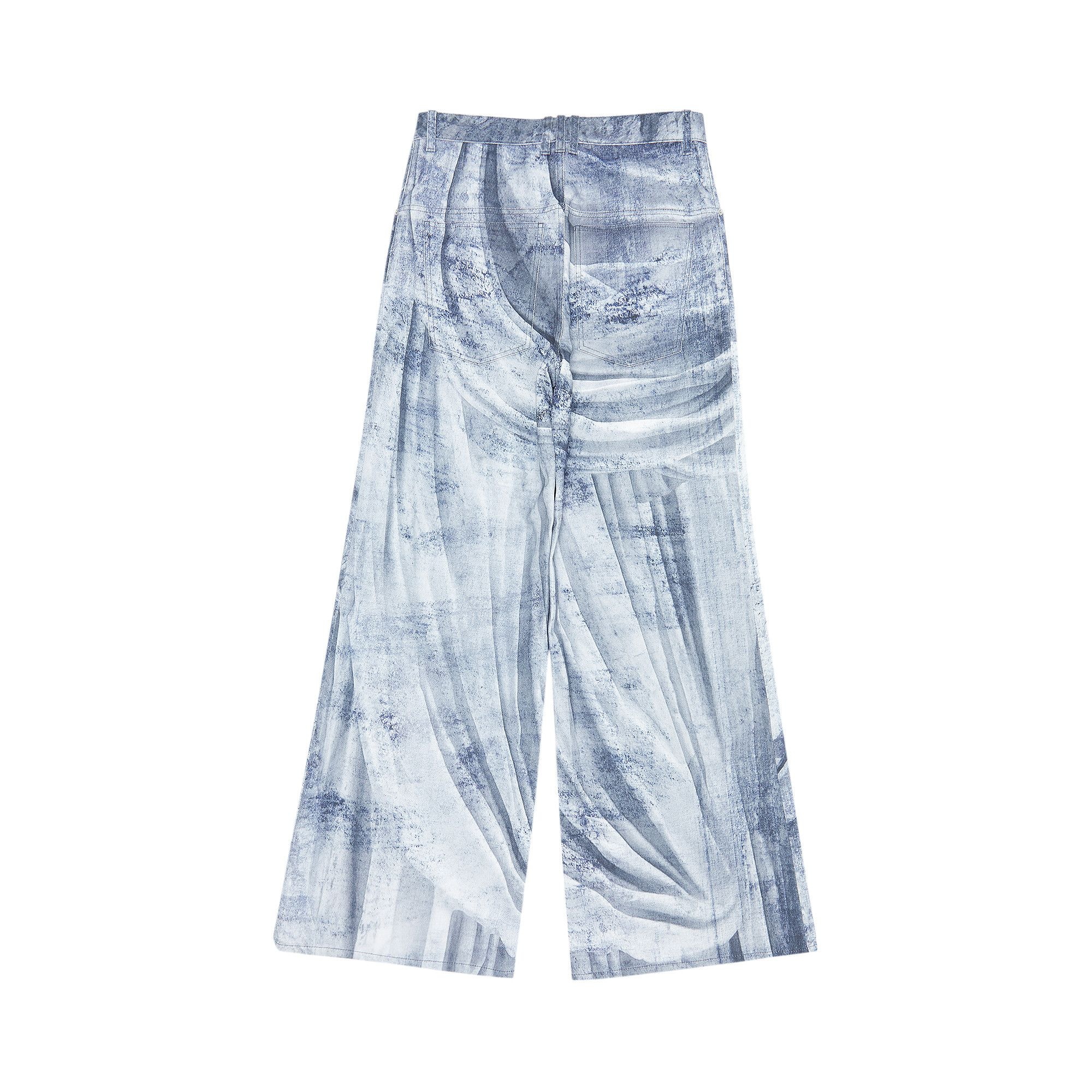 Balmain Statue Printed Loose Denim Pants 'Blue/Gris' - 2