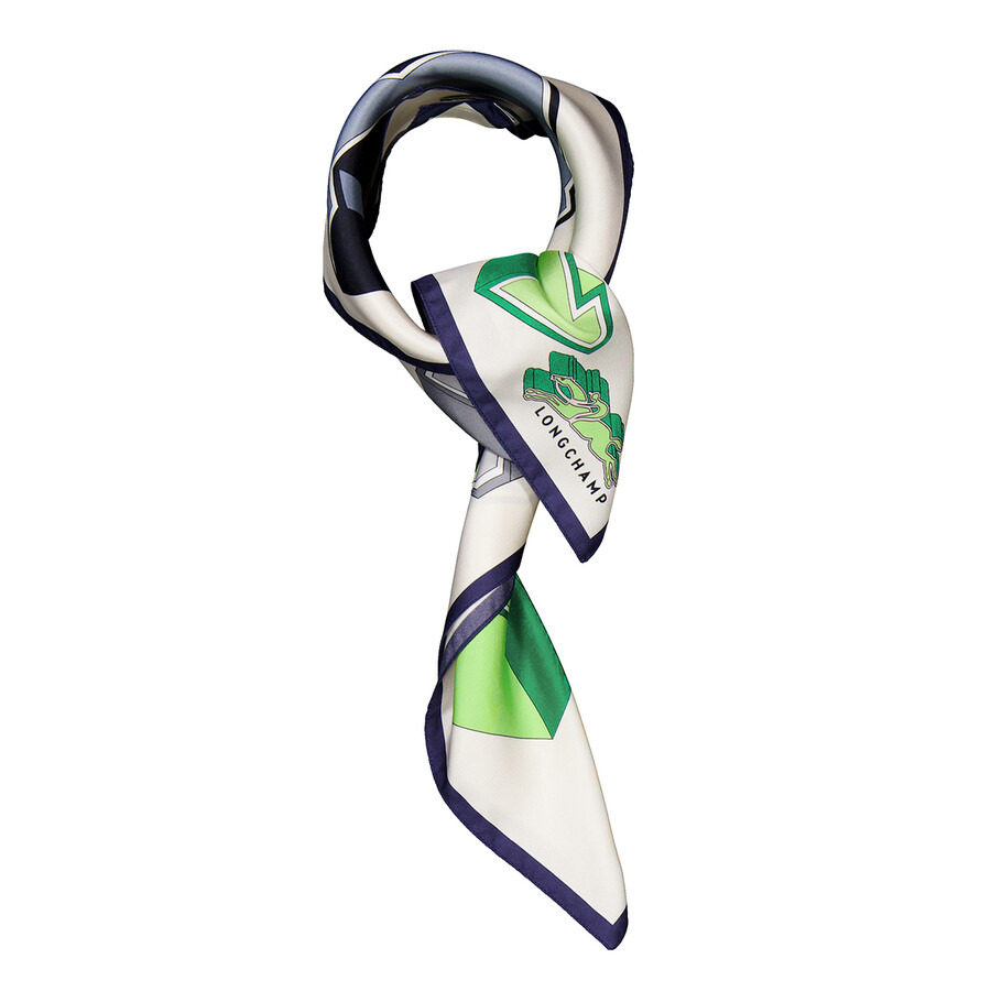 Longchamp University Sqaure Silk Scarf - 5