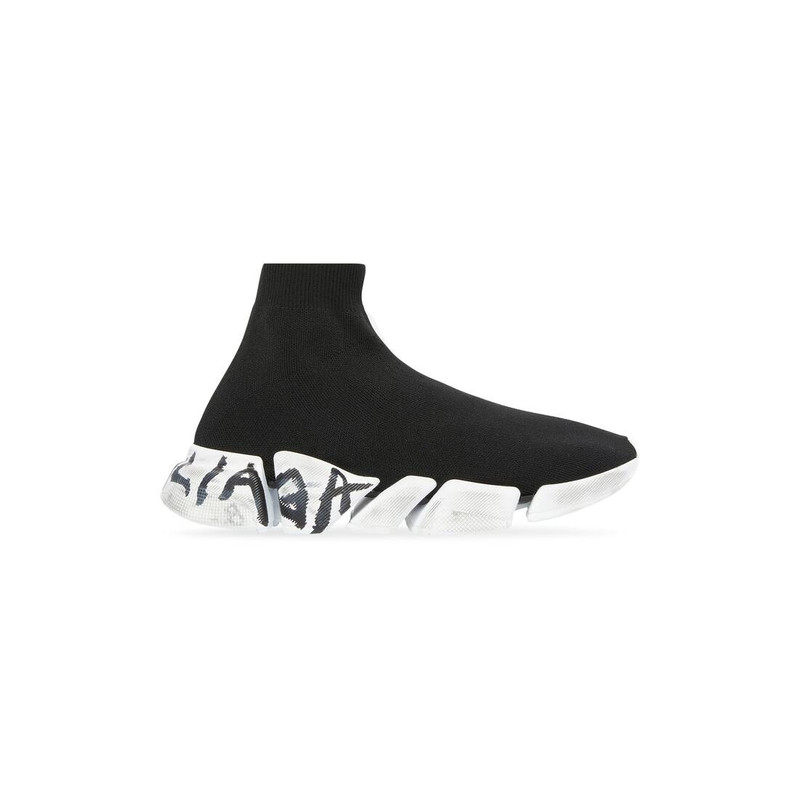 Women's Speed 2.0 Graffiti Recycled Knit Sneaker in Black - 1