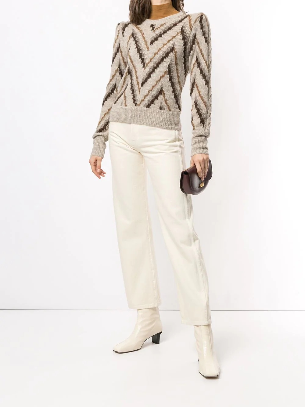 Glenny geometric intarsia jumper - 2