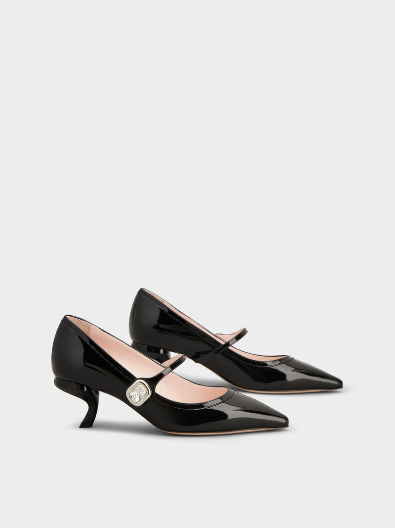 Roger Vivier Mary Jane Virgule Pumps in patent leather outlook