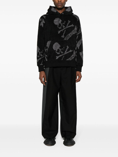 mastermind JAPAN skull-print terry-cloth hoodie outlook