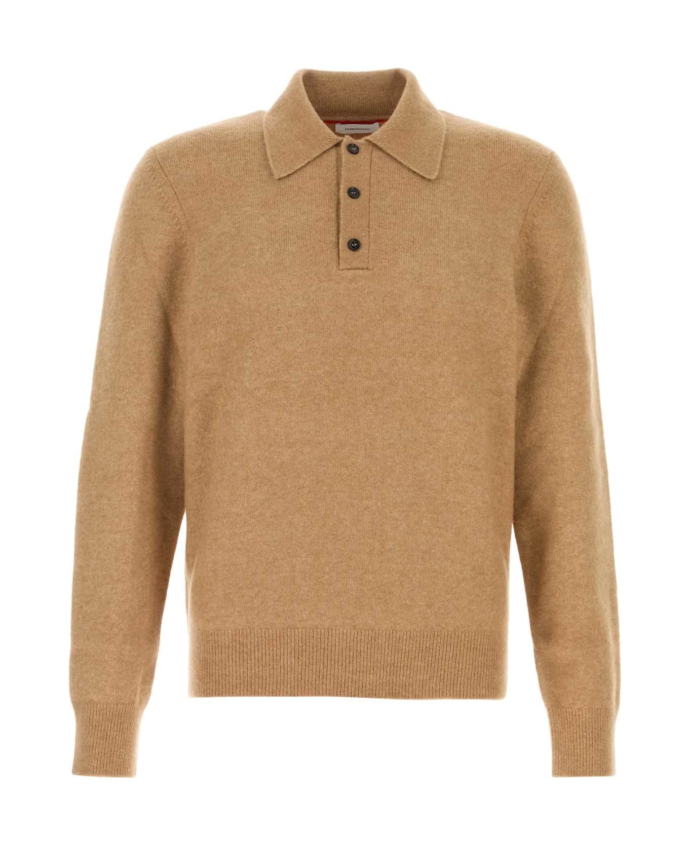 Stretch Camel Blend Polo Shirt - 1