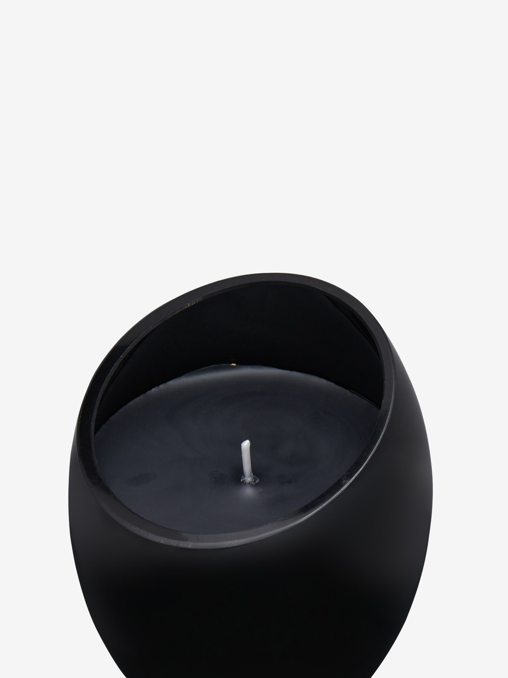 Ghost Flower Candle in Black - 3