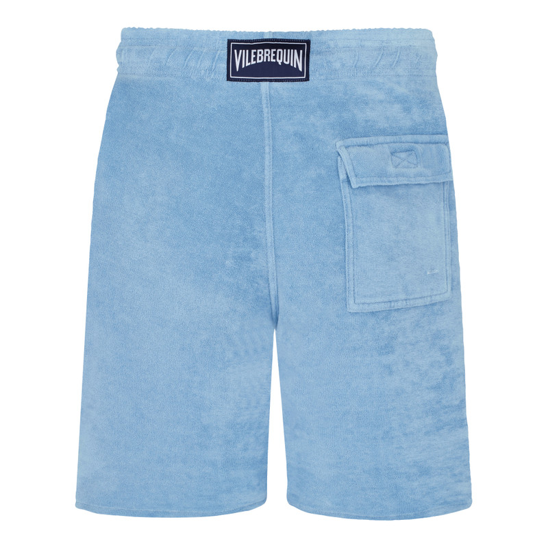 Men Bermuda Shorts Solid Mineral Dye 2
