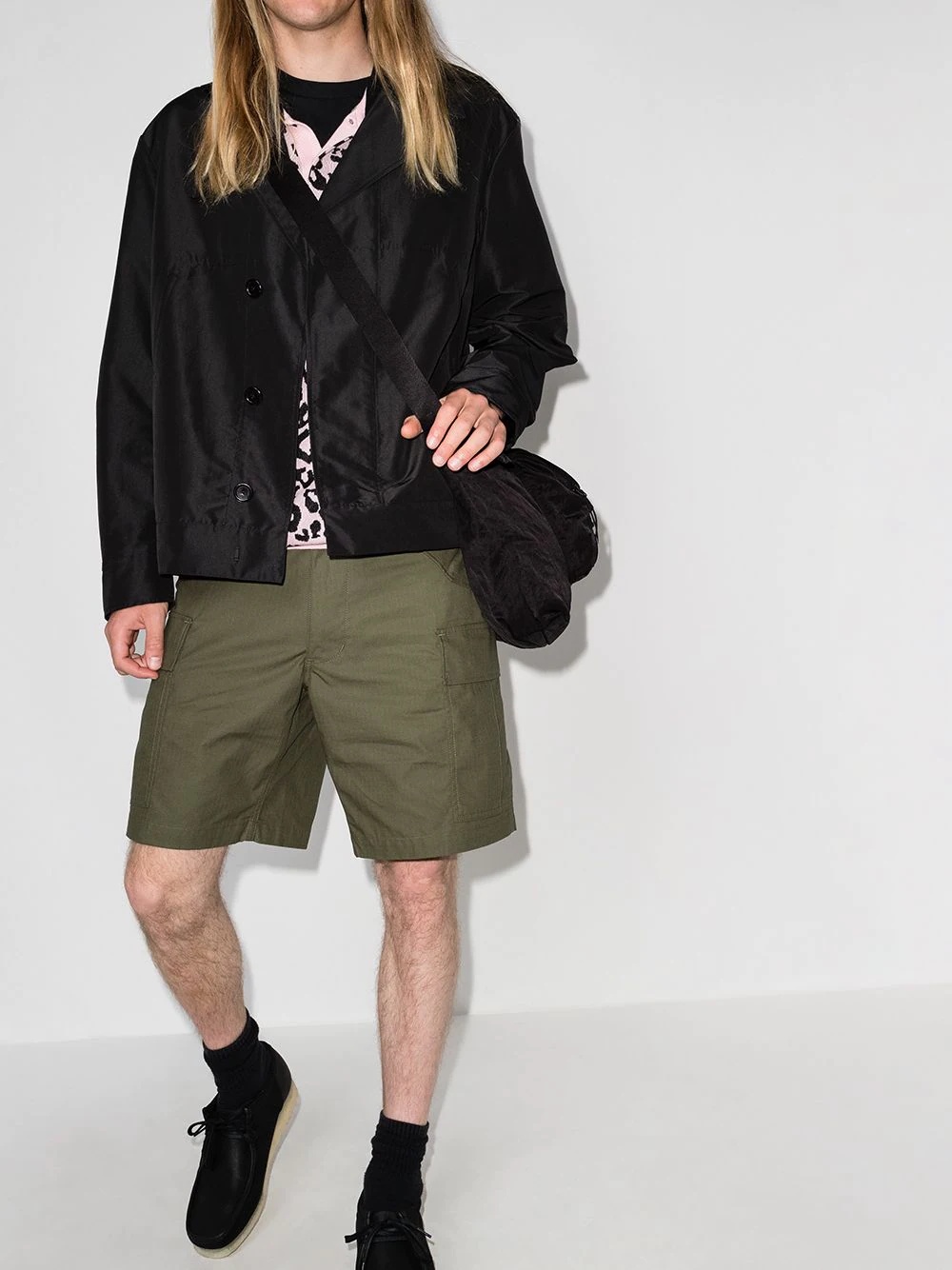 cotton cargo shorts - 5