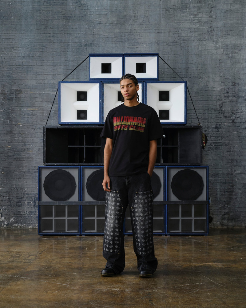 BILLIONAIRE BOYS CLUB DIAMONDS & DOLLARS DENIM CARPENTER PANT outlook