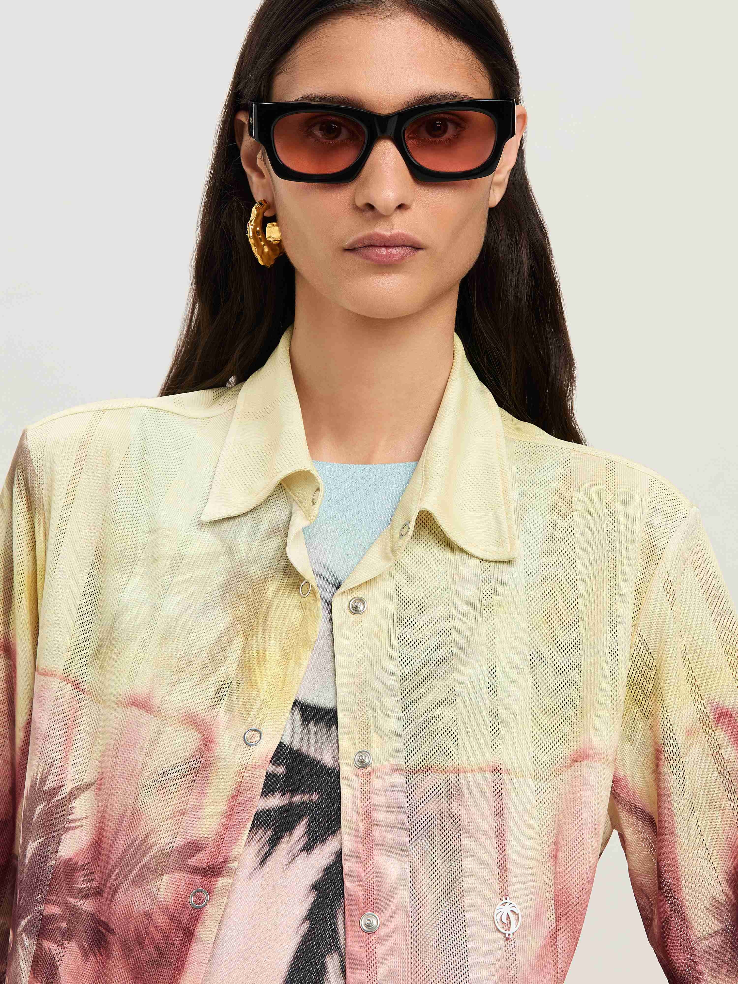 Sunset palms shirt - 6