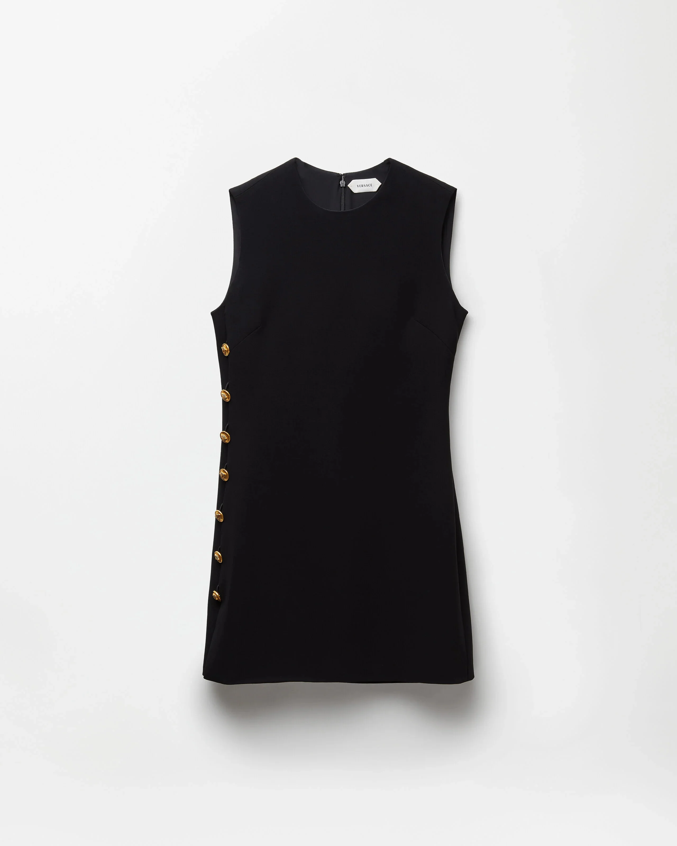 Stretch Viscose Cady Mini Dress - 1