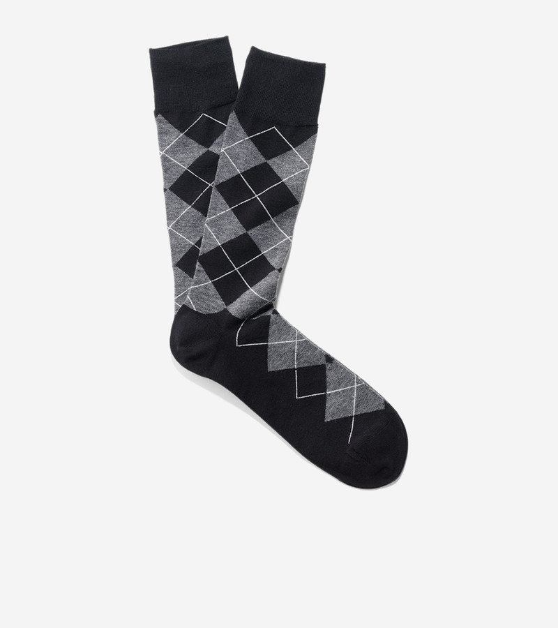 COLE HAAN Men's Classic Argyle Crew Socks outlook