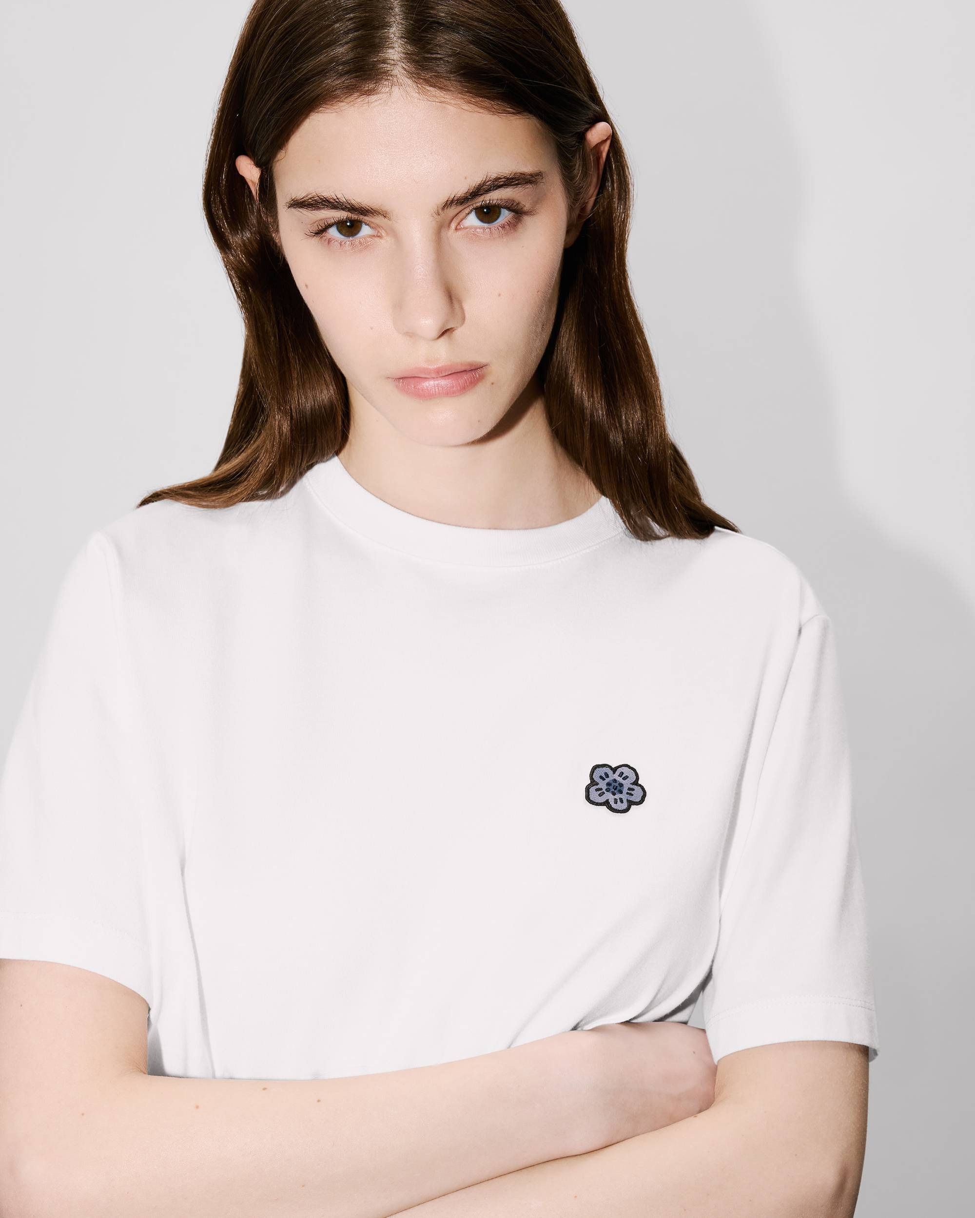 'Boke Flower' embroidered relax T-shirt - 8
