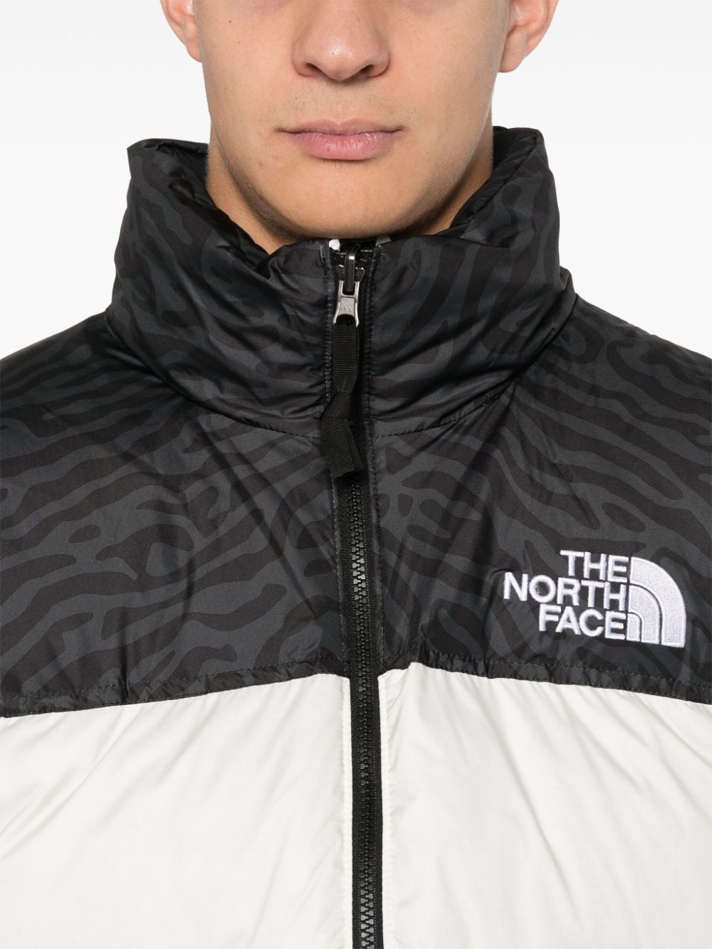 colourblock puffer jacket - 5