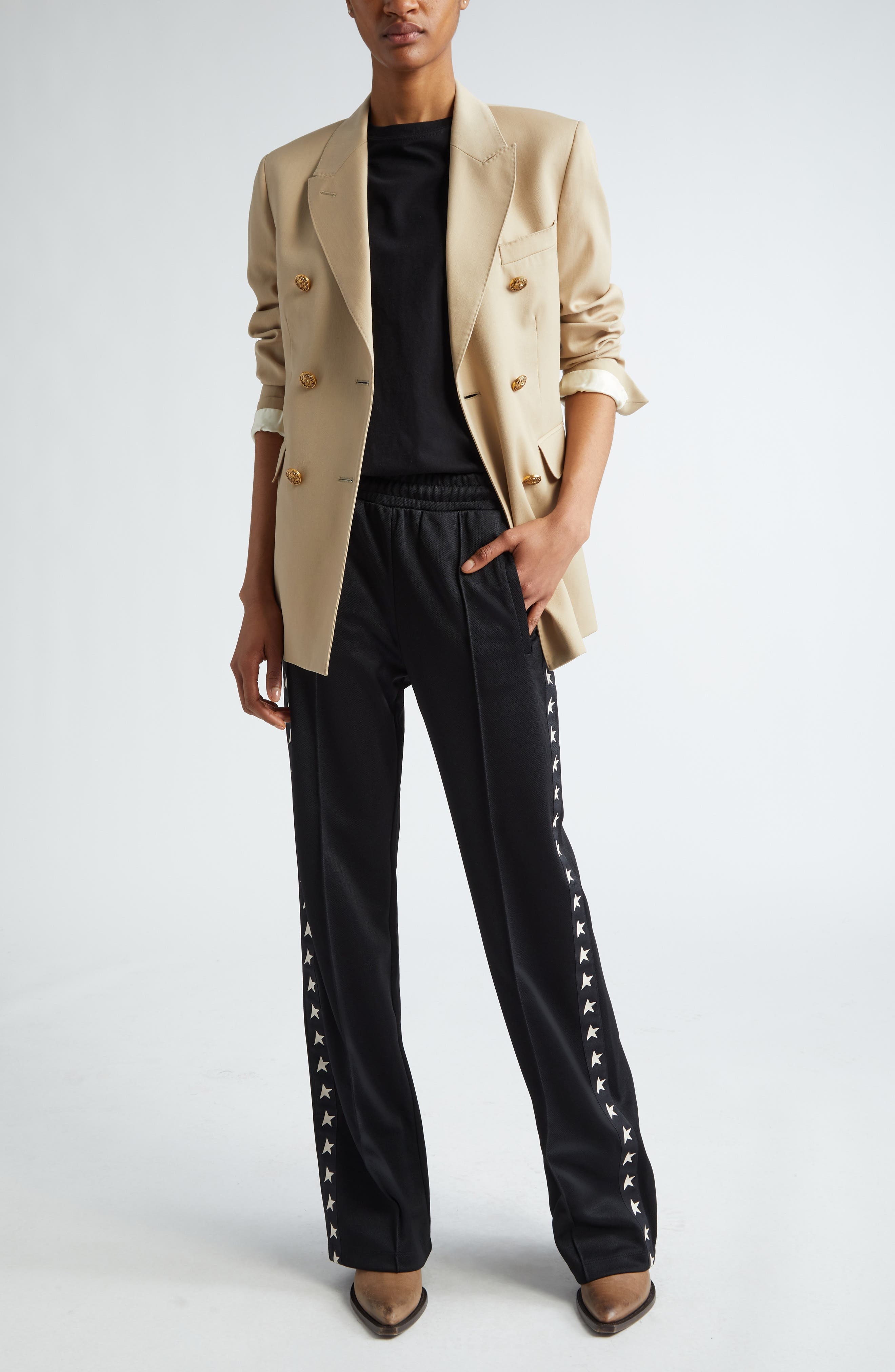 Double Breasted Virgin Wool Blazer - 8