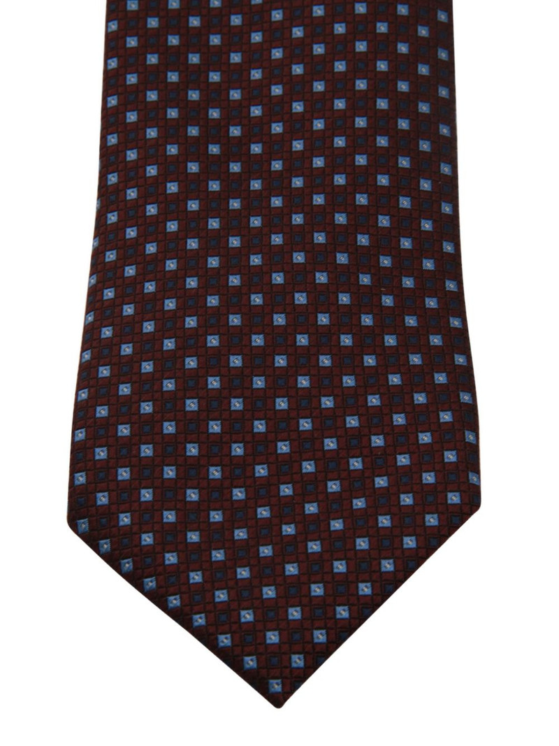 ZEGNA geometric-pattern tie outlook