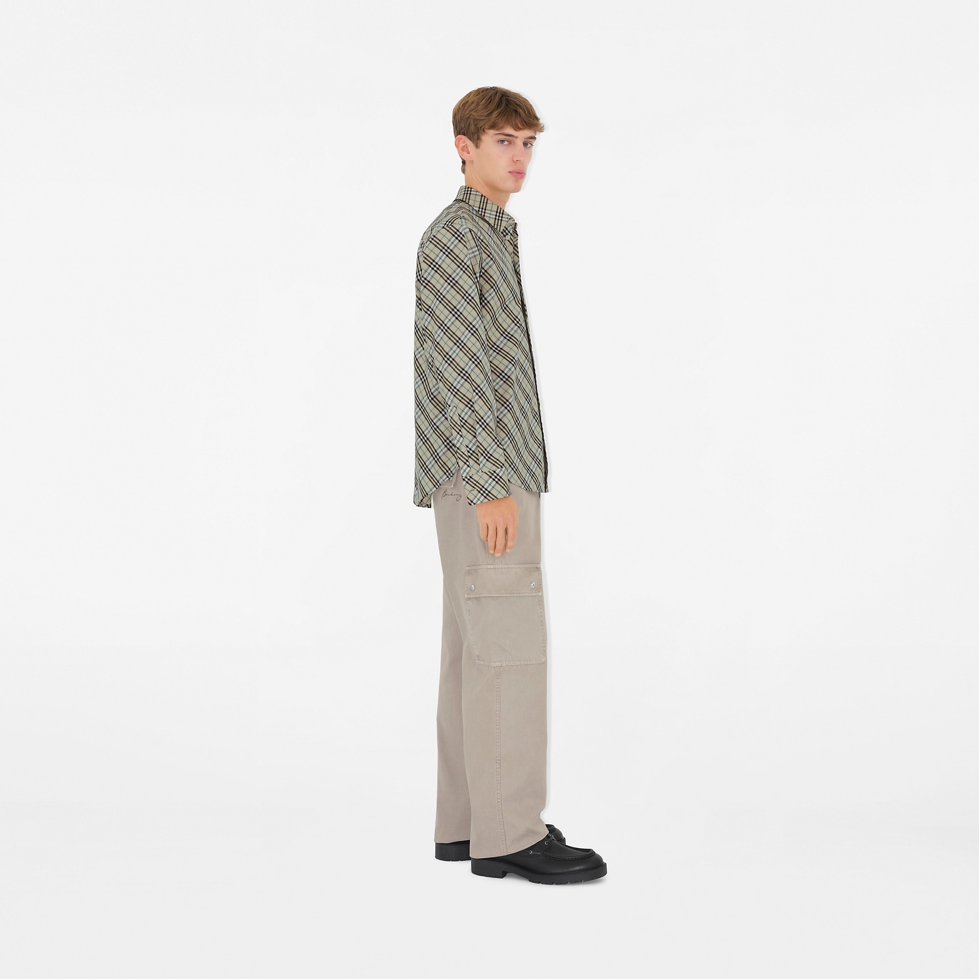 Relaxed Fit Check Cotton Shirt - 3