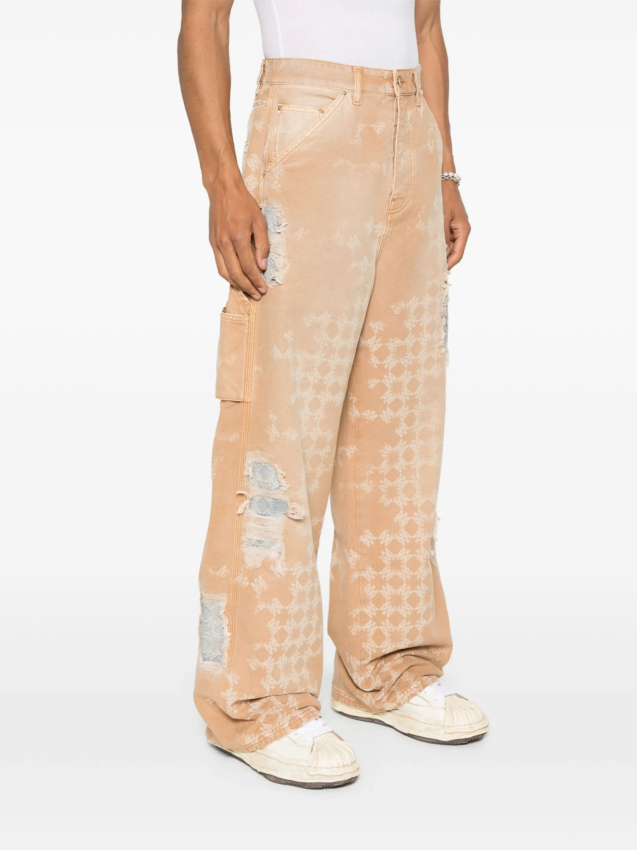 Distressed Straight-leg Jeans - 5