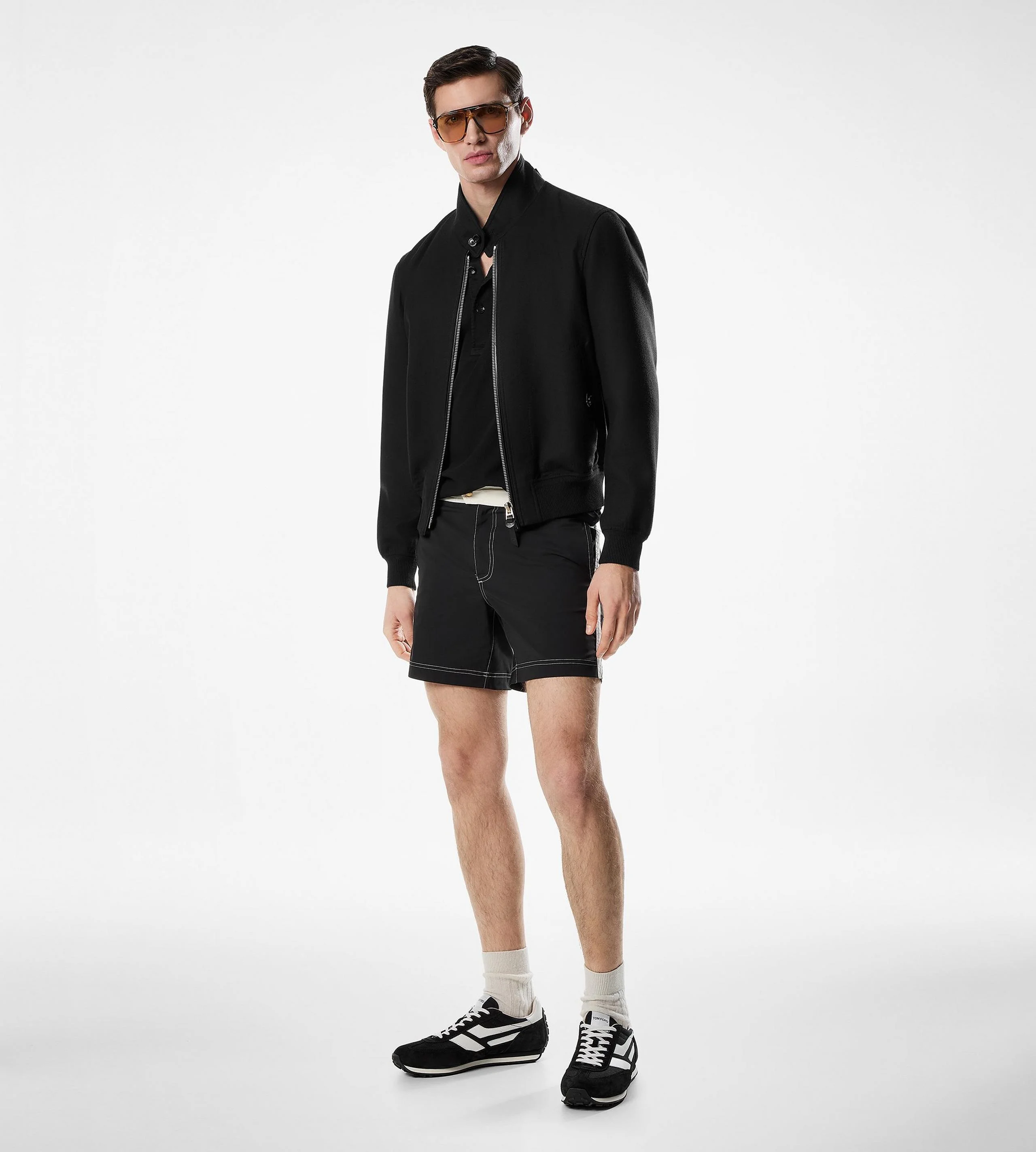 LIGHT WOOL DOUBLE SPLITTABLE HARRINGTON - 1