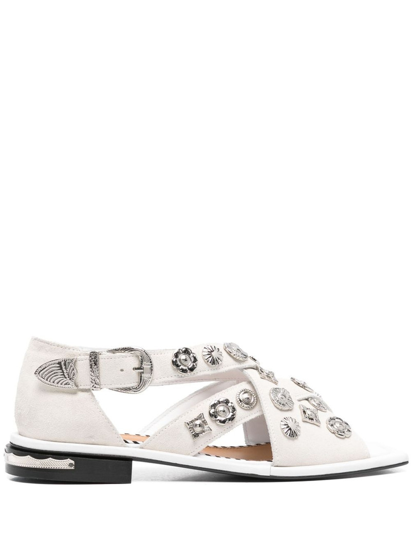 cross-strap sandals 1