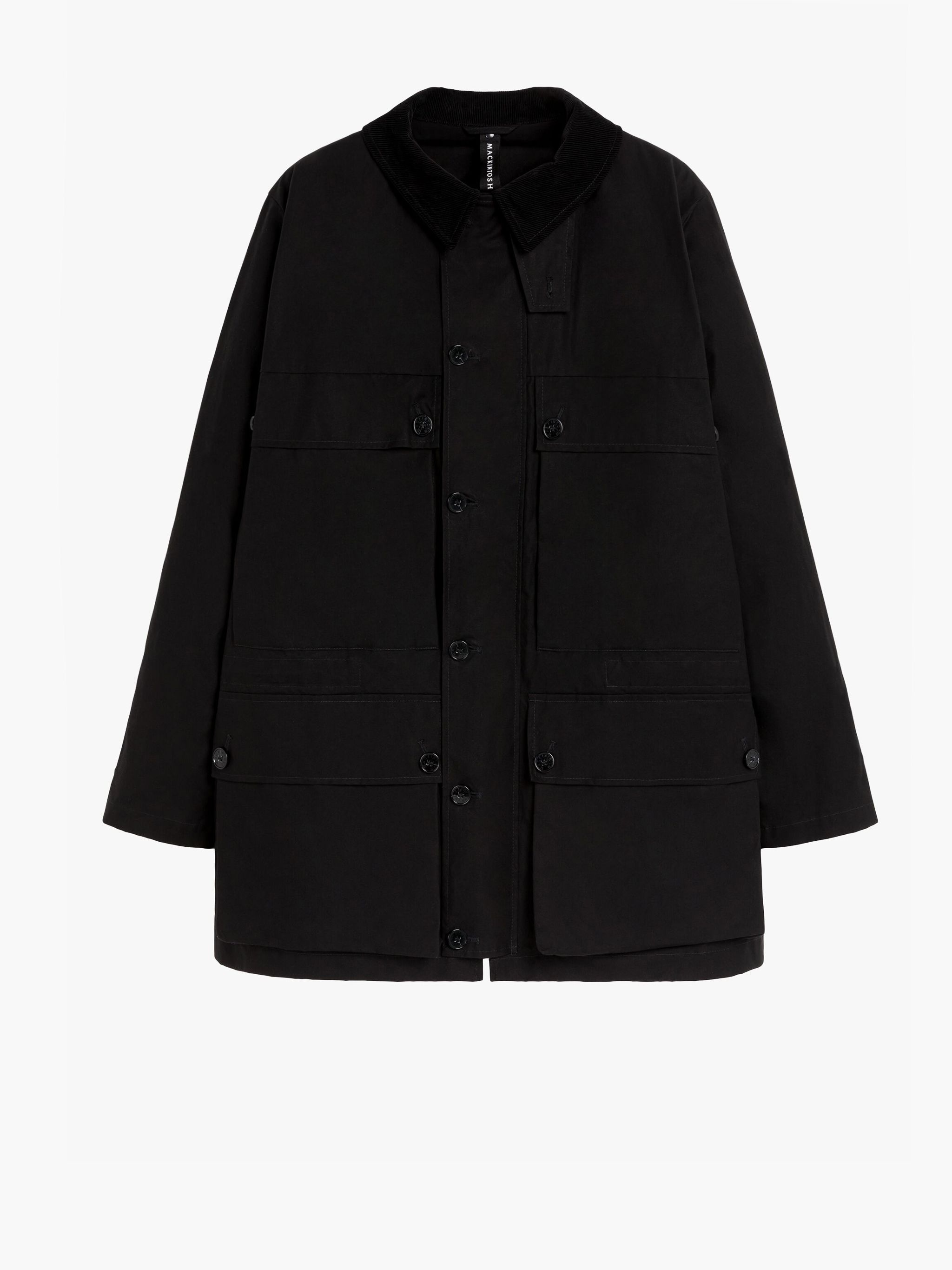 COUNTRY DARK INDIGO WAXED COTTON COAT - 1